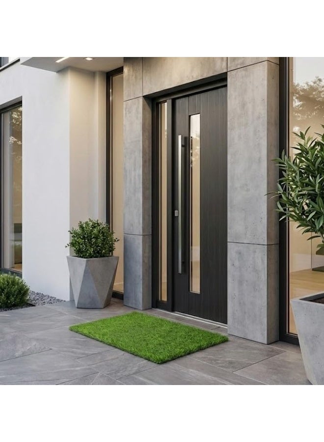 Artificial grass walkway in front of the house door - 2 cm high - waterproof and slip-resistant - easy to clean - natural look for the entrance and balcony (1*1.5) - Image 1